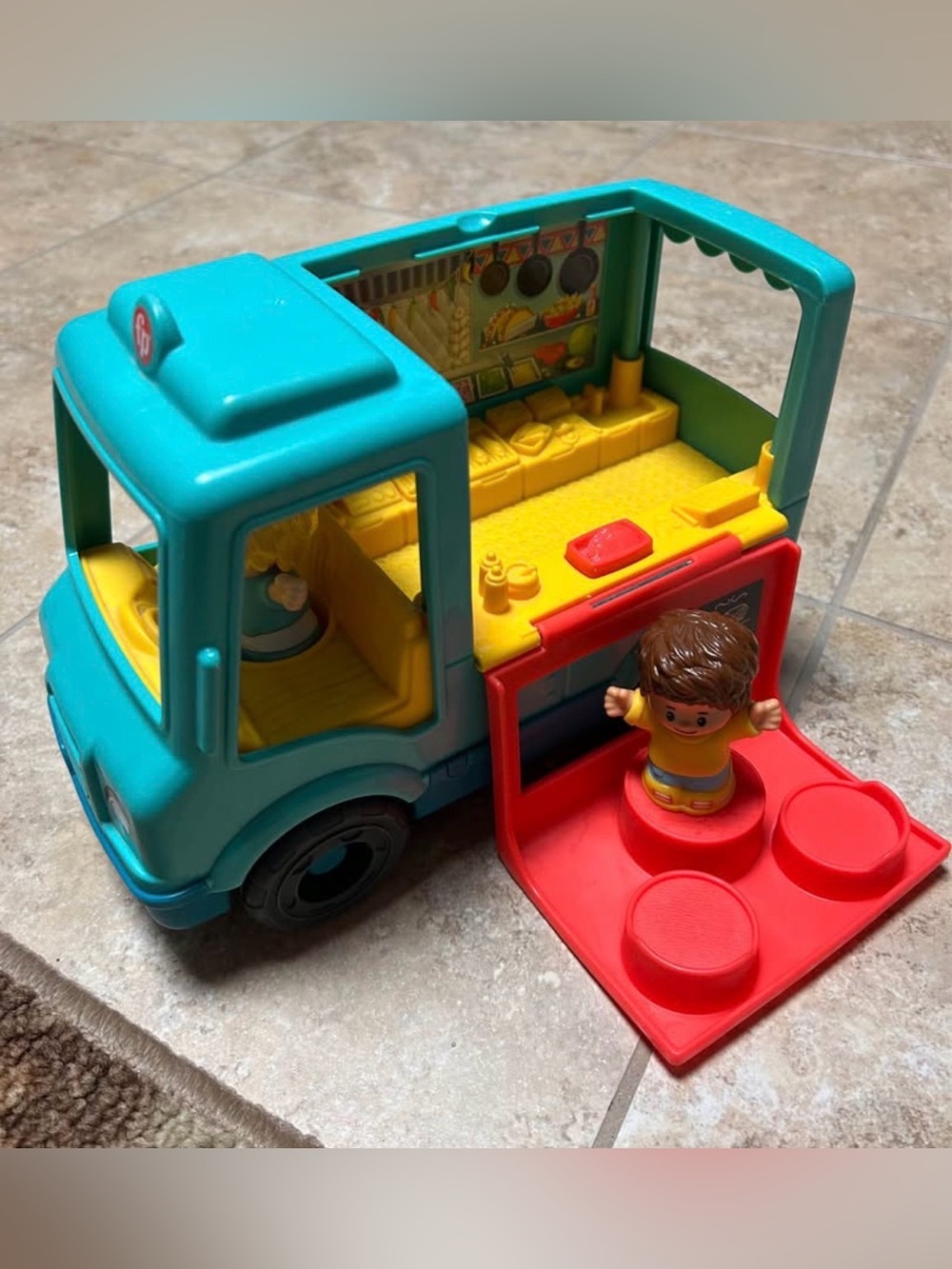 FP Little people Play Food Truck Playset with 2 people